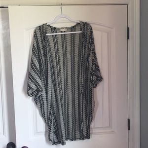 patterned cardigan